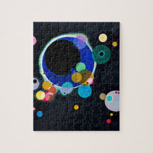 Kandinsky Several Circles Abstract Jigsaw Puzzle