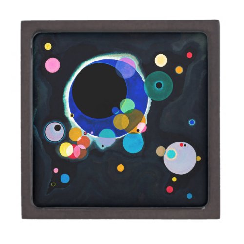 Kandinsky Several Circles Abstract Keepsake Box