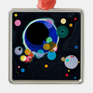Kandinsky Several Circles Abstract Metal Ornament