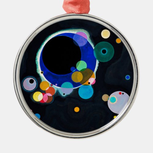 Kandinsky Several Circles Abstract Metal Ornament