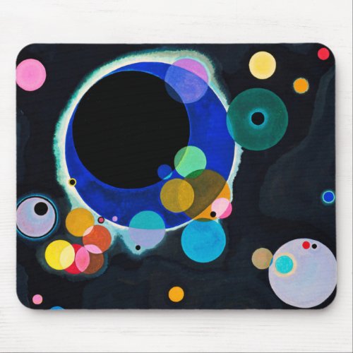 Kandinsky Several Circles Abstract Mouse Pad
