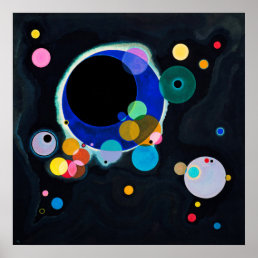 Kandinsky Several Circles Abstract Painting Poster