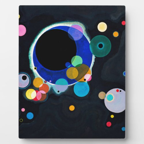 Kandinsky Several Circles Abstract Plaque