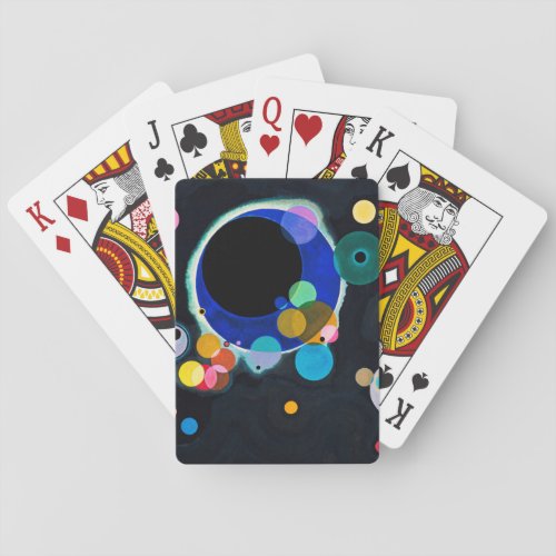 Kandinsky Several Circles Abstract Playing Cards