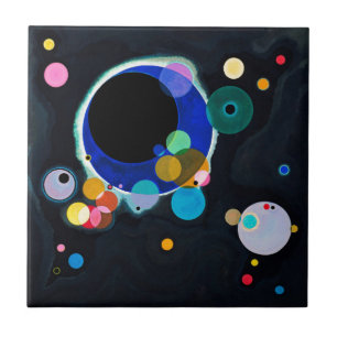 Kandinsky Several Circles Abstract Tile