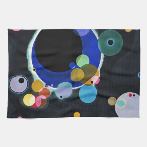 Kandinsky Several Circles Abstract Towel