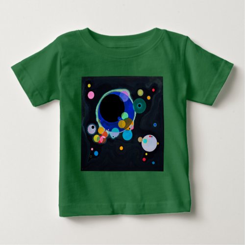 Kandinsky Several Circles Artwork Baby T_Shirt