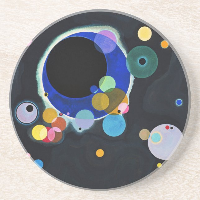 Kandinsky Several Circles Artwork Coaster (Front)