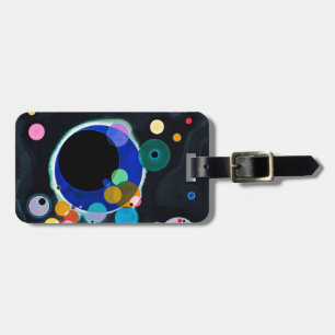 Kandinsky Several Circles Artwork Luggage Tag