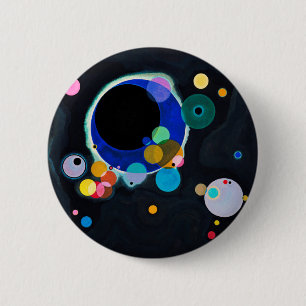Kandinsky Several Circles Artwork Pinback Button