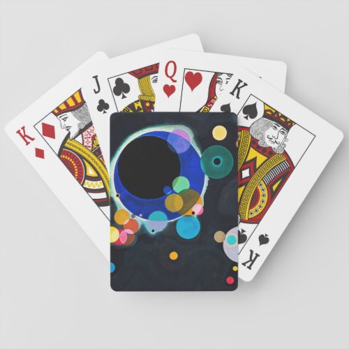 Kandinsky Several Circles Artwork Poker Cards