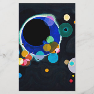 Kandinsky Several Circles Artwork Stationery