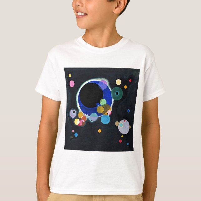 Kandinsky Several Circles Artwork T-Shirt (Front)