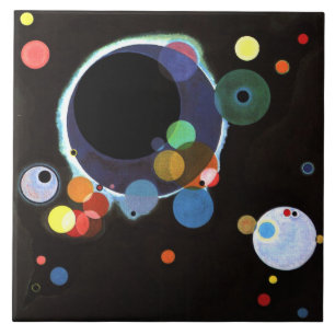Kandinsky - Several Circles Ceramic Tile