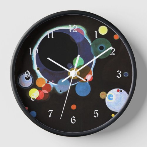 Kandinsky _ Several Circles Clock