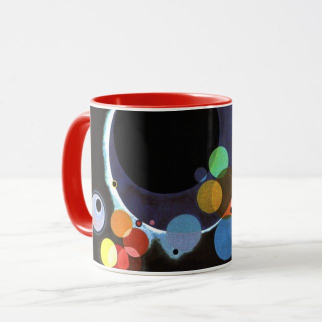 Kandinsky - Several Circles, famous painting Mug (Front Left)