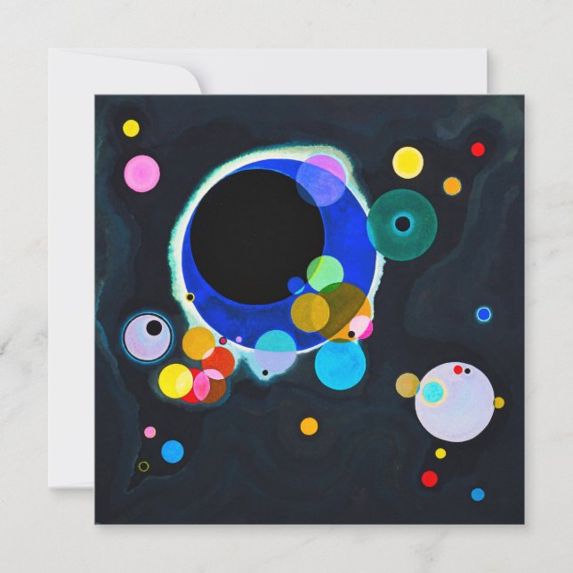 Kandinsky Several Circles Invitations (Front)