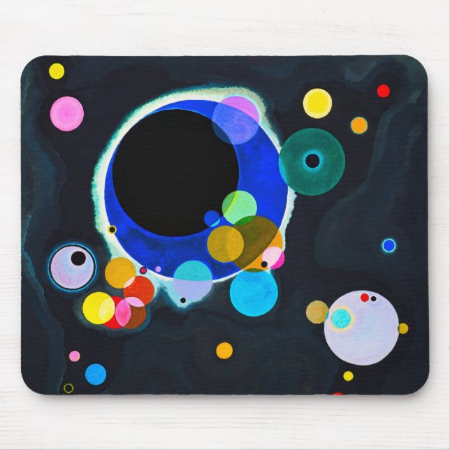 Kandinsky Several Circles Mouse Pad (Front)