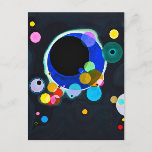 Kandinsky Several Circles Postcard