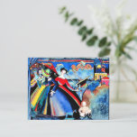 Kandinsky - Ship, colorful painting Postcard