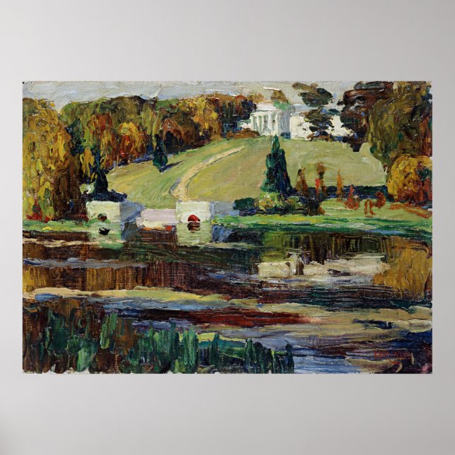 Kandinsky - Skizze fur Achtyrka-Herbst Poster (Front)