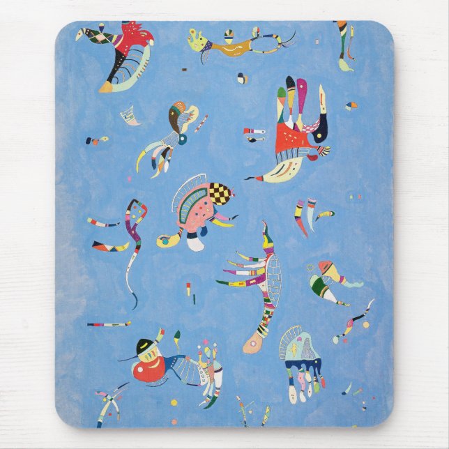 Kandinsky Sky Blue Mouse Pad (Front)