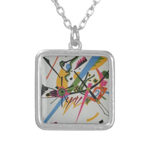 Kandinsky Small Worlds Kleine Welts I Silver Plated Necklace