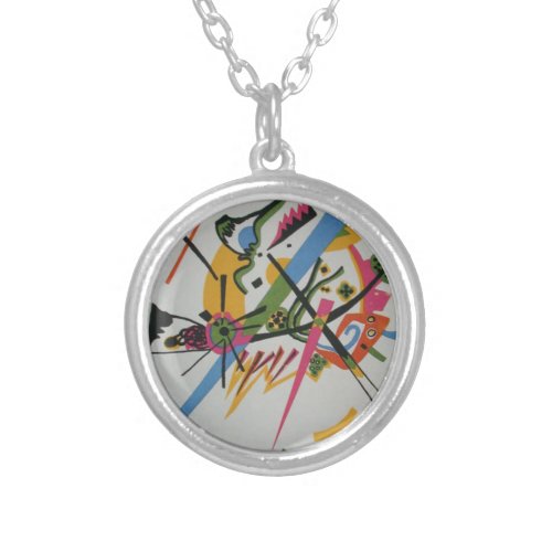 Kandinsky Small Worlds Kleine Welts I Silver Plated Necklace