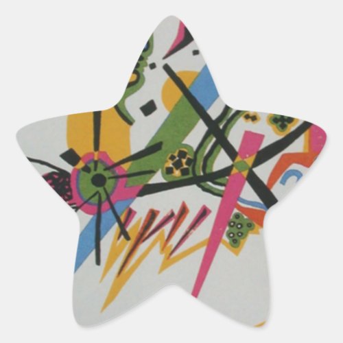 Kandinsky Small Worlds Kleine Welts I Star Sticker