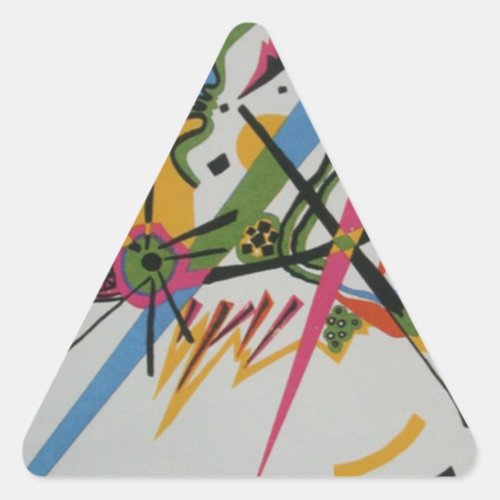 Kandinsky Small Worlds Kleine Welts I Triangle Sticker