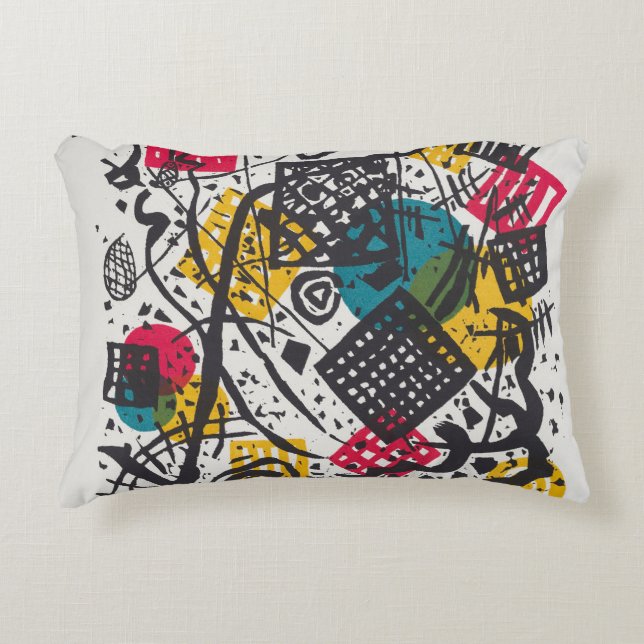 Kandinsky Small Worlds V Abstract Classic Accent Pillow (Front)