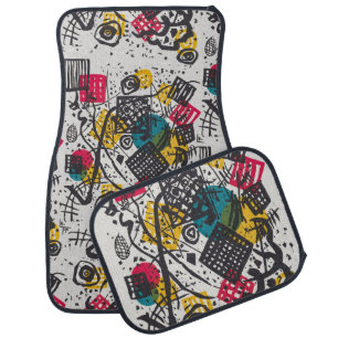 Kandinsky Small Worlds V Abstract Classic Car Floor Mat