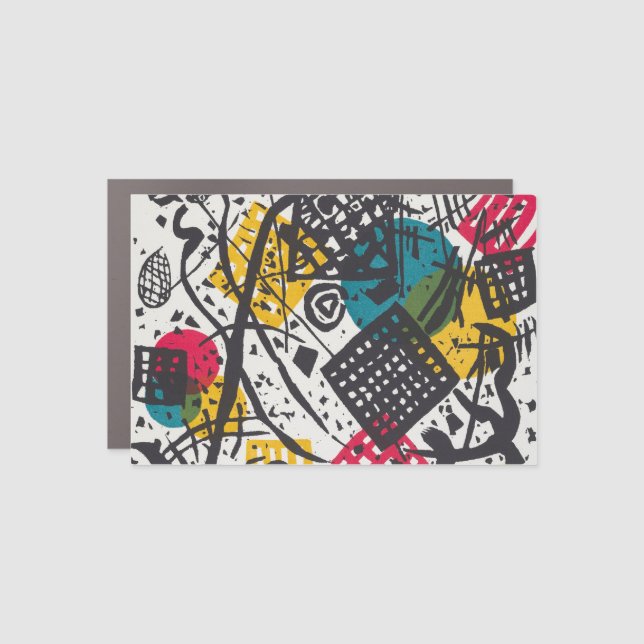Kandinsky Small Worlds V Abstract Classic Car Magnet (Front)