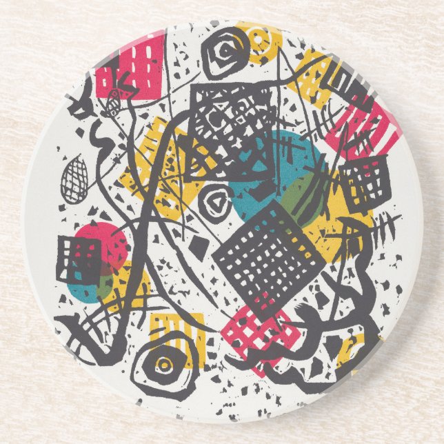 Kandinsky Small Worlds V Abstract Classic Coaster (Front)