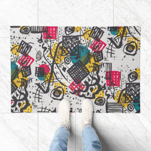 Kandinsky Small Worlds V Abstract Classic Doormat