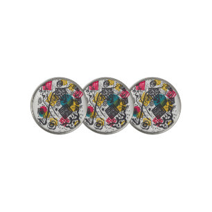 Kandinsky Small Worlds V Abstract Classic Golf Ball Marker