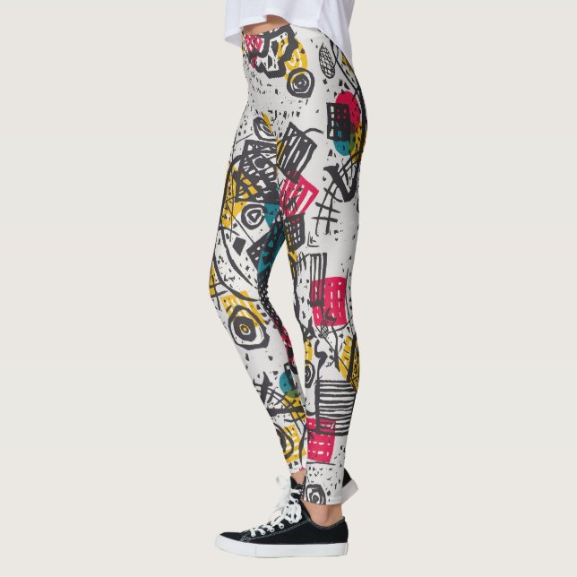 Kandinsky Small Worlds V Abstract Classic Leggings (Left)