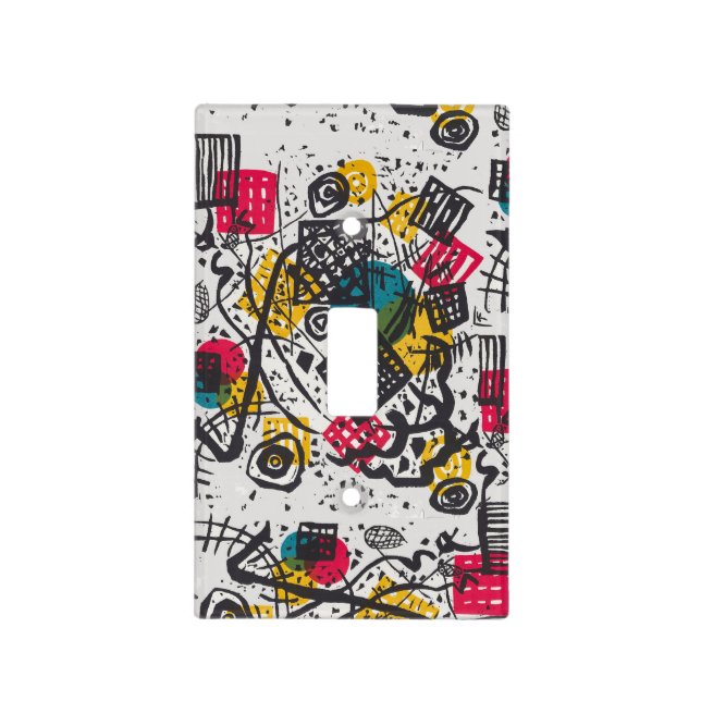 Kandinsky Small Worlds V Abstract Classic Light Switch Cover (Front)