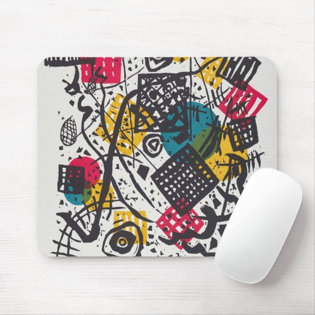 Kandinsky Small Worlds V Abstract Classic Mouse Pad (With Mouse)