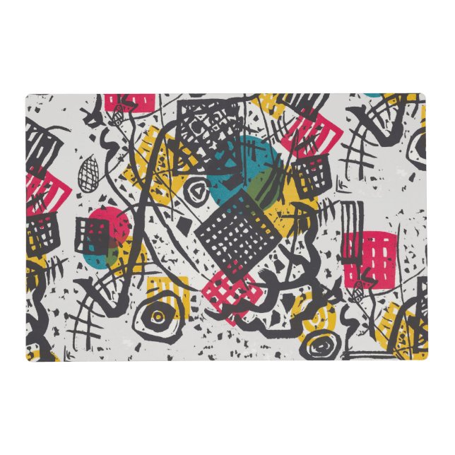 Kandinsky Small Worlds V Abstract Classic Placemat (Front)