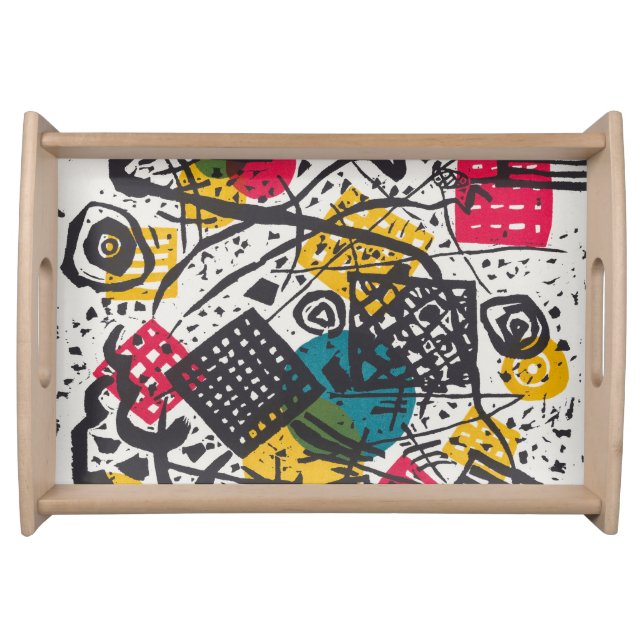 Kandinsky Small Worlds V Abstract Classic Serving Tray (Front)