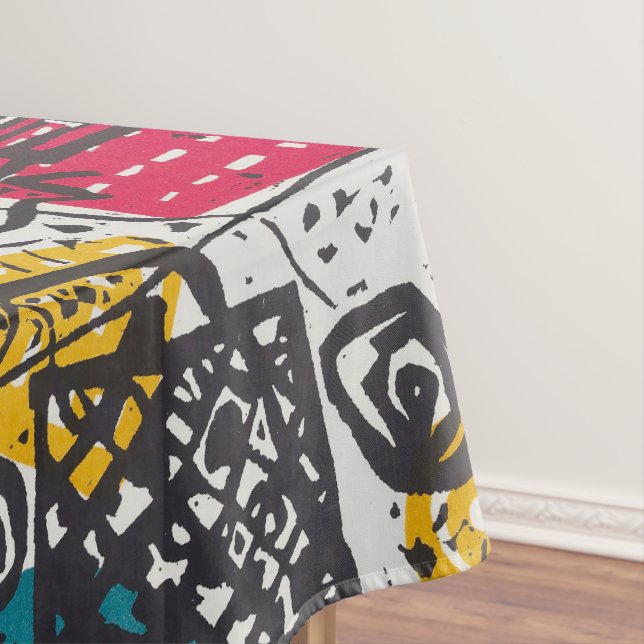 Kandinsky Small Worlds V Abstract Classic Tablecloth (In Situ)