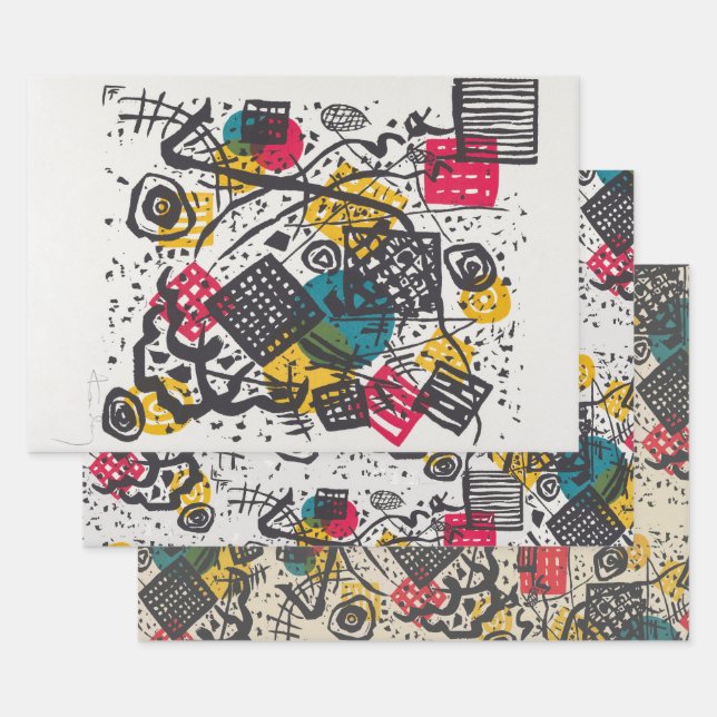 Kandinsky Small Worlds V Abstract Classic Wrapping Paper Sheets (Set)