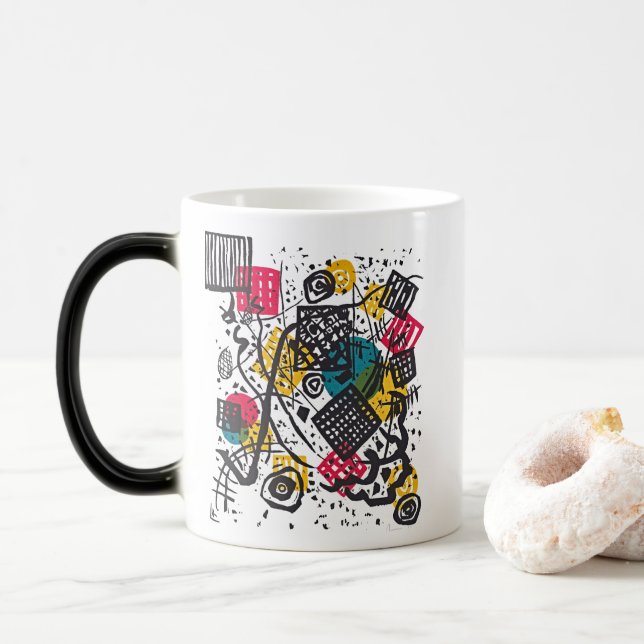 Kandinsky Small Worlds V Bauhaus Art Mug (With Donut)