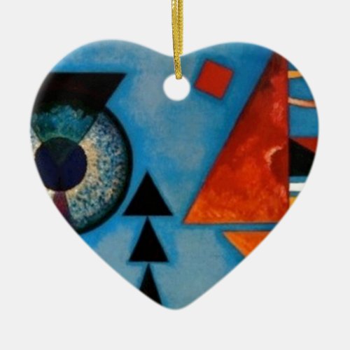 Kandinsky Soft Hard Abstract Ceramic Ornament