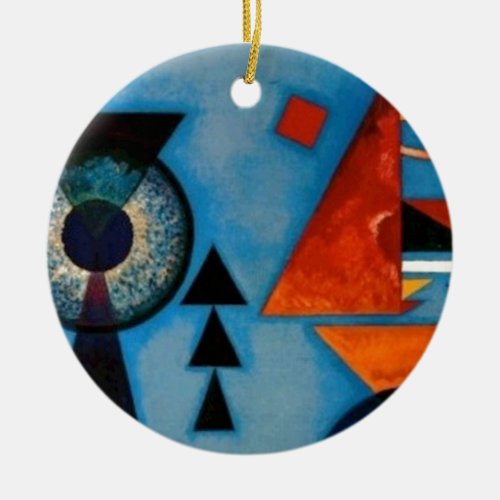 Kandinsky Soft Hard Abstract Ceramic Ornament