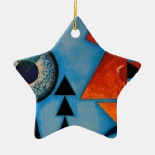 Kandinsky Soft Hard Abstract Ceramic Ornament