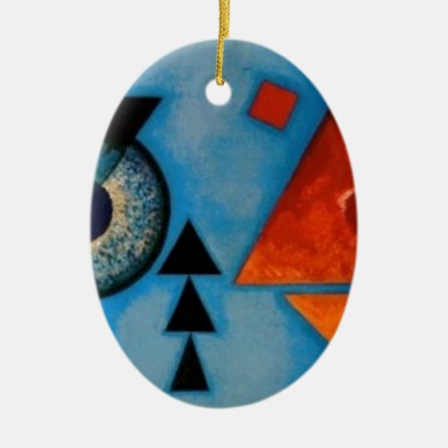 Kandinsky Soft Hard Abstract Ceramic Ornament