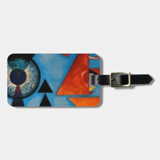 Kandinsky Soft Hard Abstract Luggage Tag (Front Horizontal)