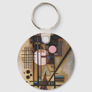 Kandinsky Softened Construction Keychain